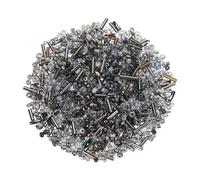 sourcing map 1000 Pcs Mixed Glass Seed Beads, 2-7mm Mini Loose Glass Bugle Beads for DIY Earrings, Necklaces, Bracelets, Jewelry Making, Gray