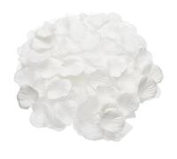 sourcing map 1000 Pcs Silk Fake Flower Petals for Wedding, Artificial Rose Petals Bulk for Wedding Confetti Scatter Valentine's Day Proposal Flower Petals Decoration (White)