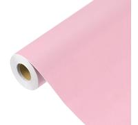 sourcing map 1000 x 40cm Powder Pink Wallpaper, Peel and Stick Wallpaper, Powder Pink Contact Paper Solid Color Vinyl Self-Adhesive Wall Paper Decorative for Wall Covering