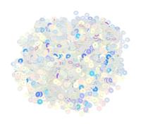 sourcing map 10000 Pcs Flat Loose Sequins 4MM Bulk Cup Sequins Paillettes Sequins Embroidery Sequins Round Spangles with Holes for Jewelry Making Crafts Sewing Makeup Nail,Beige
