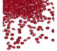 sourcing map 10000Pcs Wedding Table Scatter Confetti Fake Crystals Acrylic Diamonds Rhinestones Vase Fillers Gems for Crafts, Party, Table Centerpiece Decor, Bridal Shower Party (Dark Red, 3mm)