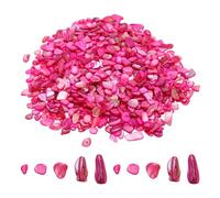 sourcing map 1000g Crushed Shells Irregular Natural Mosaic Sea Shell Fragments for Home Decoration Art Crafts DIY Projects Rose Red