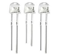 sourcing map 1000pcs 5 Colors x 200 pcs 5mm Red Green Blue Yellow White LED Diode Light Clear Straw Hat 20mA Lighting Bulb Lamp Electronic Component Emitting Diode