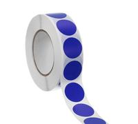 sourcing map 1000pcs Dark Blue Round Stickers Roll 0.75 Inch Self-Adhesive Stickers Coding Label Removable for DIY Crafts, Homework, Office, Shop, Home, Classroom Marking