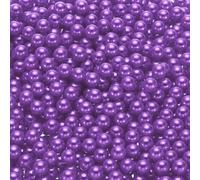 sourcing map 1000Pcs Faux Pearl for Vase Filler, 8mm No Hole ABS Round Pearls for Crafting, Jewelry Making, Vase Filler, Cosmetic Boxes, DIY Parts, Table Scatter, Home Decoration, Deep Purple