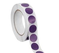 sourcing map 1000pcs Purple Round Stickers Roll 0.5 Inch Self-Adhesive Stickers Coding Label Removable for DIY Crafts, Homework, Office, Shop, Home, Classroom Marking