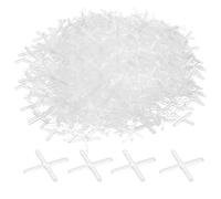 sourcing map 1000pcs Tile Spacers 1.5mm Hard Plastic Cross Tiles Leveler Spacer Installation Ceramic Spacing Clips for Wall Floor