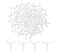 sourcing map 1000Pcs Wall Floor Tile Plastic Y Type Spacers Tiling Tools 2mm 5/64 Inch Hexagon Tile Spacers for Ceramic Tiles Installation, Clear White