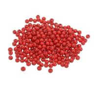 sourcing map 1000pcs Wood Beads, 7mm Colorful Round Wooden Beads Unfinished Wooden Decorative Beads Loose Beads Wooden Spacer Beads for Home Decor DIY Crafts Necklace Bracelet, Red
