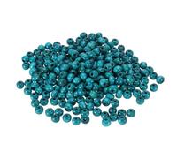 sourcing map 1000pcs Wood Beads, 7mm Colorful Round Wooden Beads Unfinished Wooden Decorative Beads Loose Beads Wooden Spacer Beads for Home Decor DIY Crafts Necklace Bracelet, Blue