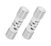 sourcing map 1000V 20A Time Delay Fuse Ceramic Fuses Generic Current Limiting Protection Time Delay Cartridge Fuse for Photovoltaic Solar Systems DIY Inverter Circuit Board Glass Fuses 2 Pack