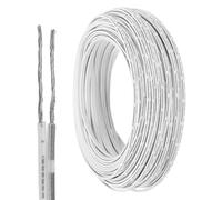 sourcing map 100ft Universal Garage Door Wire, 20AWG 2 Conductor Door Bell Wire Extension Cable Tinned Copper for Control Station & Sensor, Black
