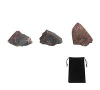 sourcing map 100g Purple-Green Agate Rough Crystals, Crystal Rocks Stone Real Raw Gemstones with Velvet Bag for Vase Filler Landscape Bottom Decoration Home Collection Decor DIY Project