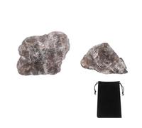 sourcing map 100g Smoky Quartz Rough Crystals, Crystal Rocks Stone Real Raw Gemstones with Velvet Bag for Vase Filler Landscape Bottom Decoration Home Collection Decor DIY Project