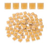 sourcing map 100g Square Mosaic Tiles, Colorful Ceramic Mosaic Tiles for Crafts Bulk Mosaic Supplies for Home Decoration Art Crafts DIY Projects, 0.4 x 0.4Inch, Orange