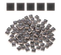 sourcing map 100g Square Mosaic Tiles, Colorful Ceramic Mosaic Tiles for Crafts Bulk Mosaic Supplies for Home Decoration Art Crafts DIY Projects, 0.4 x 0.4Inch, Dark Grey