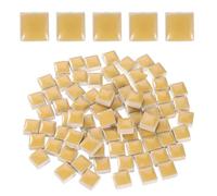 sourcing map 100g Square Mosaic Tiles, Colorful Ceramic Mosaic Tiles for Crafts Bulk Mosaic Supplies for Home Decoration Art Crafts DIY Projects, 0.4 x 0.4Inch, Khaki