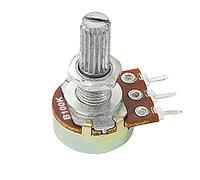 sourcing map 100K ohm 1/2W B100K Linear Taper Rotary Potentiometer Pots