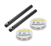 sourcing map 100m/328ft Molybdenum Screen Cutting Wire Line with Handle Phone LCD Cutting Wire Glass Separate Repair Tool, 0.04mm