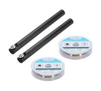 sourcing map 100m/328ft Molybdenum Screen Cutting Wire Line with Handle Phone LCD Cutting Wire Glass Separate Repair Tool, 0.03mm
