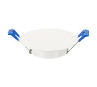 sourcing map 100mm/3.9" Round Ceiling Cover Plate, Downlight Hole Speaker Wall Hole Spring-Lock Decorative Steel Trim Cap Access Panel for 2.8-3.1" Ceiling or Drywall Openings, Matte White