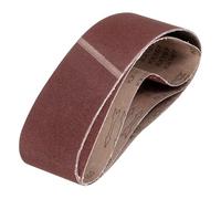 sourcing map 100mm x 915mm Sanding Belts, 3 Pcs 100 Grits Aluminum Oxide Abrasive Belt Sander File Belt for Woodworking, Metal Polishing, Knife Sharpener