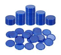 sourcing map 100Pcs 0.8 Inch Plastic Poker Chips, Mini Bingo Chips Learning Counters Counting Counters Disks Markers Opaque Game Tokens for Game Play Math Counting, Blue
