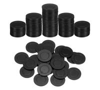 sourcing map 100Pcs 1.5 Inch Plastic Poker Chips, Mini Bingo Chips Learning Counters Counting Counters Disks Markers Opaque Game Tokens for Game Play Math Counting, Black