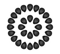 sourcing map 100Pcs 10 x 14 mm Teardrop Rhinestones Acrylic Pointed Back Rhinestone Beads Gems for Jewelry Making Costume Crystal Embellishments Crafts, Black