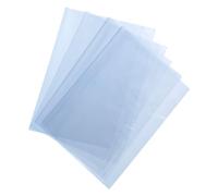 sourcing map 100Pcs 12x10 Inch Shrink Wrap Bags, Blue Clear PVC Heat Shrink Wrap for Gift Basket,Bath Soaps,Candles and Homemade DIY Projects