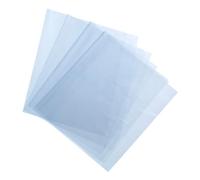 sourcing map 100Pcs 12x6 Inch Shrink Wrap Bags, Blue Clear PVC Heat Shrink Wrap for Gift Basket,Bath Soaps,Candles and Homemade DIY Projects