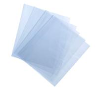 sourcing map 100Pcs 12x7 Inch Shrink Wrap Bags, Blue Clear PVC Heat Shrink Wrap for Gift Basket,Bath Soaps,Candles and Homemade DIY Projects