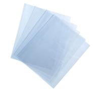 sourcing map 100Pcs 12x8.5 Inch Shrink Wrap Bags, Blue Clear PVC Heat Shrink Wrap for Gift Basket,Bath Soaps,Candles and Homemade DIY Projects