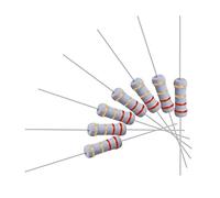 sourcing map 100Pcs 2.2 Ohm Resistor, 1W 5% Tolerance Metal Oxide Film Resistors, Axial Lead, Flame Proof for DIY Electronic Projects and Experiments