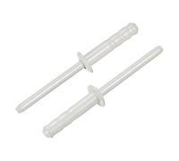 sourcing map 100Pcs 3/16"x3/4" Aluminum Blind Rivets, Dome Head Multi Grip Aluminum Steel Mandrel Rivets Fasteners for Metal, Furniture, Automotive, Gray