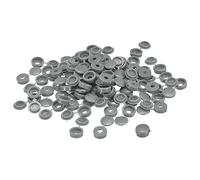 sourcing map 100Pcs 3mm Hinged Screw Cover Caps Plastic Fold Screw Snap Covers Washer Flip Screw Protection Cover for M1 M2 M3 Screws, Gray