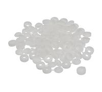 sourcing map 100Pcs 3mm Hinged Screw Cover Caps Plastic Fold Screw Snap Covers Washer Flip Screw Protection Cover for M1 M2 M3 Screws, Light Gray