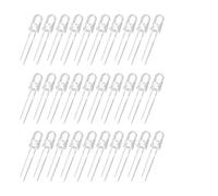 sourcing map 100pcs 3mm LED Diode Lights, Orange Round Transparent DC 1.8-2.0V High Brightness Lighting Bulb Lamps for Electronics Components