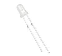 sourcing map 100pcs 3mm Luminous Color Purple(Colloid Color Transparent) Bright LED Diode Lights Bulb Lamps DC 2V 20mA for Electronics Circuit Components Light Emitting Diodes