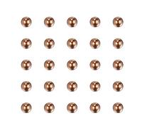 sourcing map 100pcs 3mm Precision Solid Copper Bearing Balls for Bearings Valves Decoration