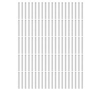 sourcing map 100Pcs 3mm x 35mm Dowel Pins, 304 Stainless Steel Cylindrical Shelves Support Pegs Locating Pin Shelf Fasten Elements for Bookshelf Cabinet Furniture Component (GB119), Silver