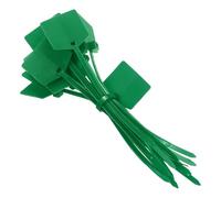 sourcing map 100Pcs 4.7 Inch Waterproof Shipping Tags 0.12" Nylon Writable Hanging Tags Self Locking Labels Zip Tie Wraps for Indoor and Outdoor, Green