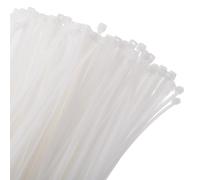 sourcing map 100pcs 40cm/16 110 Lbs Cable Zip Ties Self-Locking Extra Long Nylon Cable Tie Wraps 8mm for Cord Management, White
