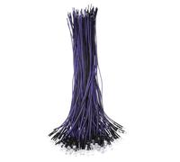 sourcing map 100pcs 5mm LED Diode Lights, Purple Light DC 12V Pre-Wired Small Emitting LED Light High Brightness