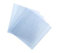 sourcing map 100Pcs 6x4" Shrink Wrap Bags Blue Clear PVC Heat Shrink Wrap | for Gift Basket Bath Soaps Candles and Homemade DIY Projects