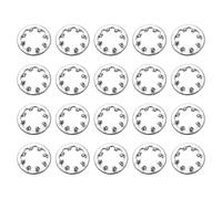 sourcing map 100Pcs 8# Internal Tooth Lock Washer, 304 Stainless Steel Multi-Tooth Star Washer Locking Fastener, Silver Tone