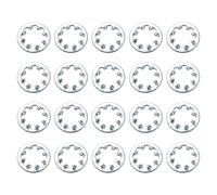 sourcing map 100Pcs 8# Internal Tooth Lock Washer, Zinc-Plated Carbon Steel Multi-Tooth Star Washer Locking Fastener, Silver Tone