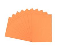 sourcing map 100pcs A4 160gsm Leather Grain Binding Covers Presentation Leather Textured Paper Un-Punched for Business Reports, Orange Red