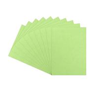 sourcing map 100pcs A4 180gsm Leather Grain Binding Covers Presentation Leather Textured Paper Un-Punched for Business Reports, Pale Green