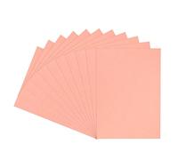 sourcing map 100pcs A4 Leather Grain Binding Covers Presentation Leather Textured Paper Un-Punched for Business Reports, Rose Pink